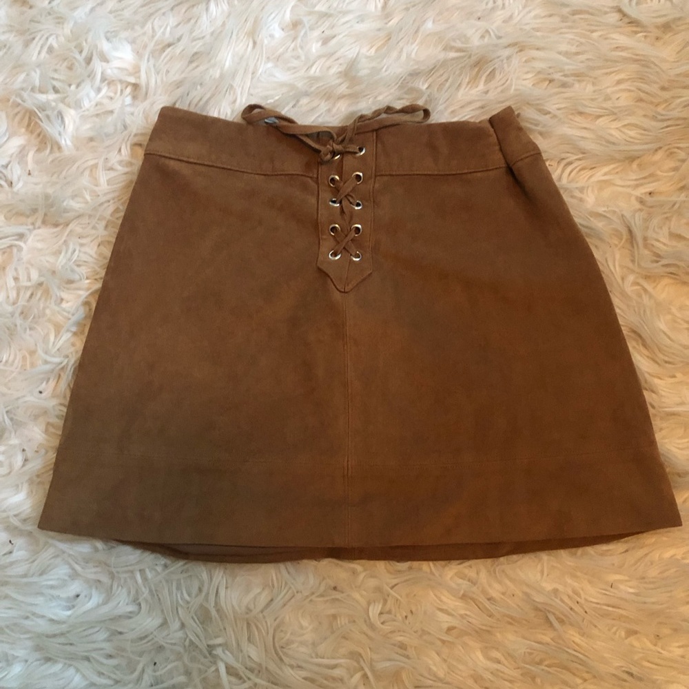 Abercrombie & Fitch | Tan suede Mini skirt